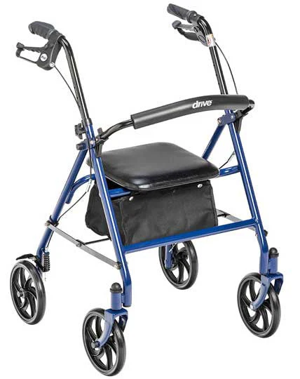 Drive Steel Frame Walker Rollator - User Height 5'2" to 6'0"