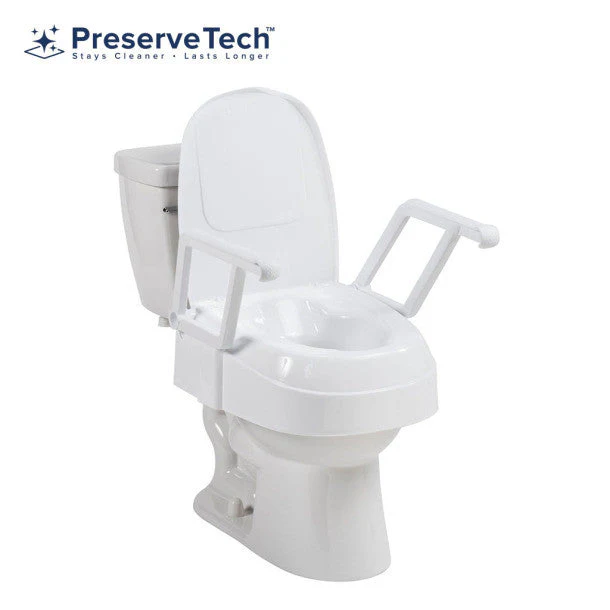PreserveTech Universal Raised Toilet Seat, Adjustable 2", 4", & 6" - Image 2