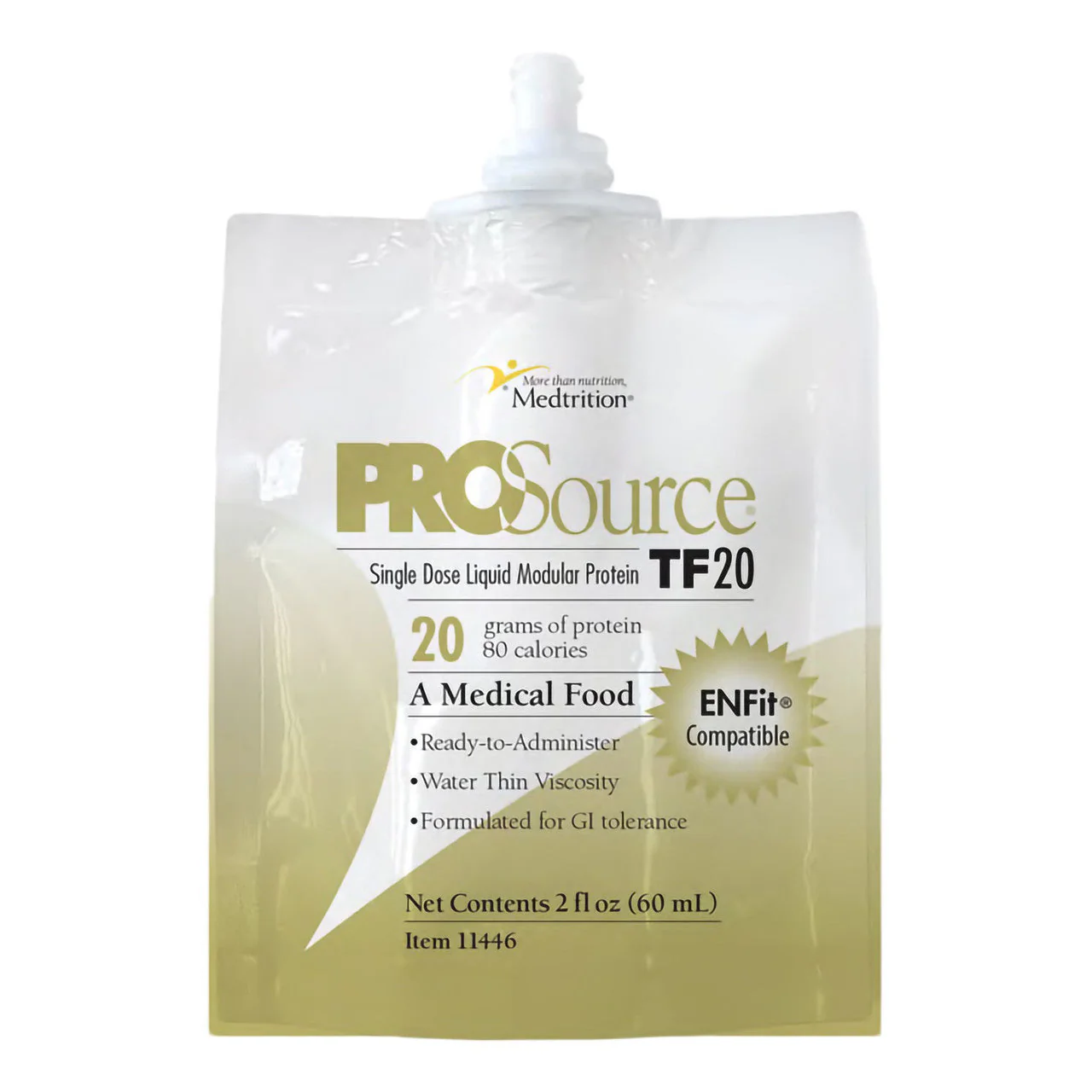 ProSource TF20 Tube Feeding Formula Unflavored Liquid 60 mL Pouch