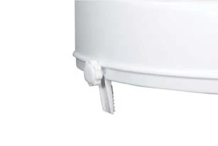 Raised Standard Toilet Seat with Lid - 4" Height, 400 lbs Capacity - Image 3