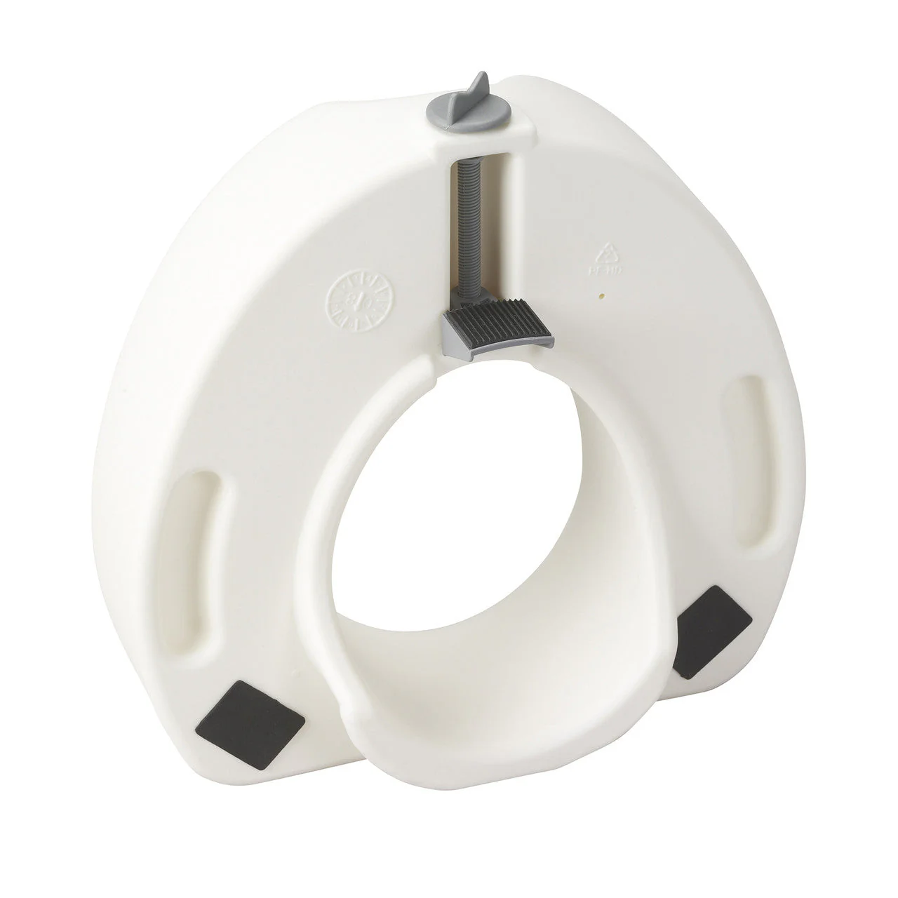 Raised Toilet Seat for Standard or Elongated Commodes - 4.5 Inch, 300 Lbs. Capacity - Image 3
