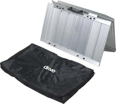Single Fold Portable Wheelchair Scooter Ramps w/ Carry Handle & Travel Bag