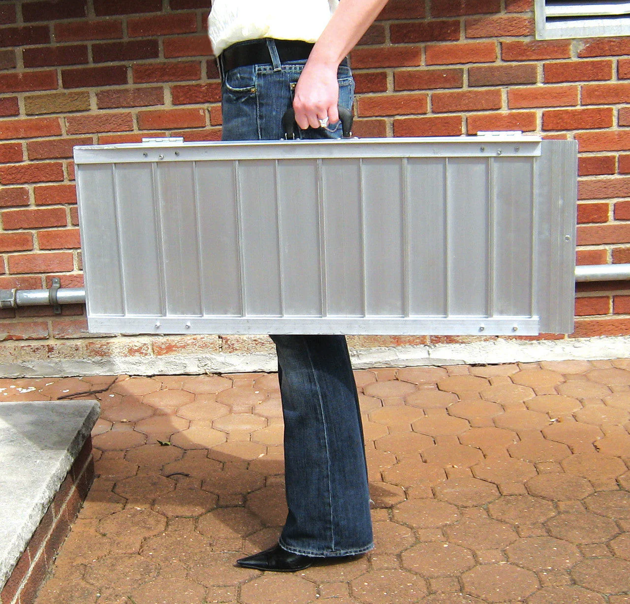 Single Fold Portable Wheelchair Scooter Ramps w/ Carry Handle & Travel Bag - Image 2