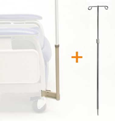 Universal IV Pole Attachment for Medical Recliners & Beds (Optional IV Pole) - Image 4