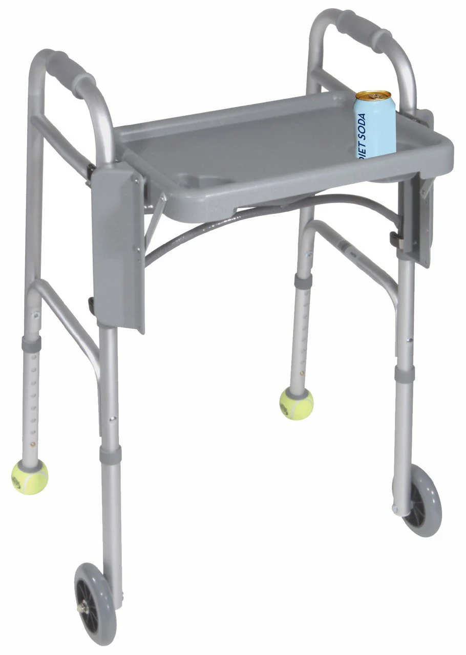 Foldable Walker Tray with Cup Holders from Drive